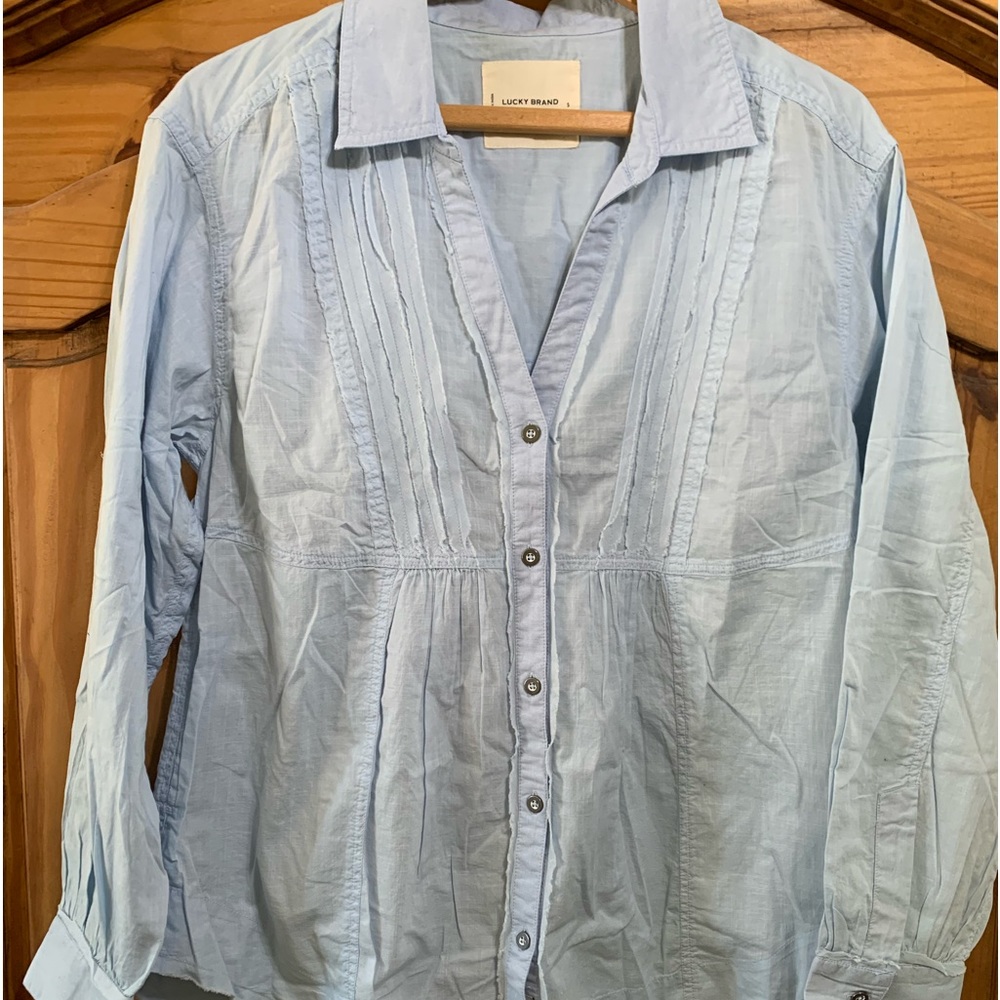 Lucky Brand Pintuck Top